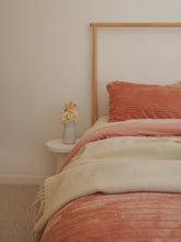 Load image into Gallery viewer, Oxford Merino Wool Blend Throw - Ivory