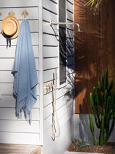 Load image into Gallery viewer, Paddington Merino Wool Blend Throw Rug - Blue