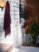 Load image into Gallery viewer, Paddington Merino Wool Blend Throw Rug - Plum