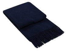 Load image into Gallery viewer, Soho Wool Blend Throw Rug - Navy

