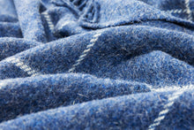 Load image into Gallery viewer, Brighton NZ Wool Throw Rug - Navy Stripe