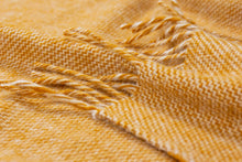 Load image into Gallery viewer, Cambridge NZ Wool Throw Rug - Mustard