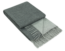 Load image into Gallery viewer, Chiswick Cashmere and Merino Wool Blend Throw - Charcoal