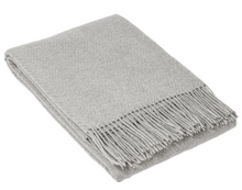 Load image into Gallery viewer, Hampton Merino Wool Blend Throw Rug - Silver