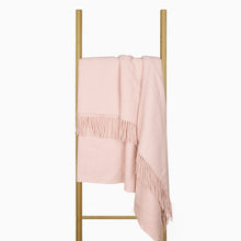 Load image into Gallery viewer, Oxford Merino Wool Blend Throw Rug - Blush