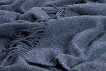 Load image into Gallery viewer, Oxford Merino Wool Blend Throw Rug - Navy