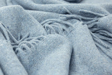 Load image into Gallery viewer, Oxford Merino Wool Blend Throw Rug - Sky Blue