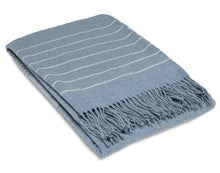 Load image into Gallery viewer, Paddington Merino Wool Blend Throw Rug - Forever Blue