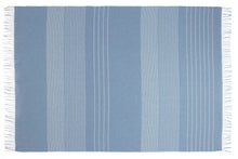 Load image into Gallery viewer, Paddington Merino Wool Blend Throw Rug - Forever Blue