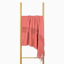 Load image into Gallery viewer, Paddington Merino Wool Blend Throw Rug -  Peach