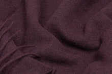 Load image into Gallery viewer, Paddington Merino Wool Blend Throw Rug - Plum