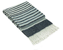 Load image into Gallery viewer, Richmond Reclaimed Wool Blend Throw Rug - Navy
