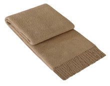 Load image into Gallery viewer, Soho Wool Blend Throw Rug - Tan