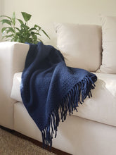 Load image into Gallery viewer, Soho Wool Blend Throw Rug - Navy
