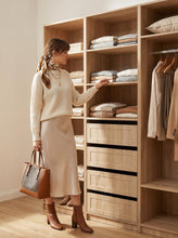 Load image into Gallery viewer, Malmo Walk In Wardrobe - 4 Drawer 3 Shelf Module - Hamptons - Natural Oak
