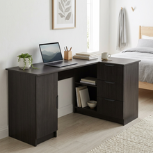 Load image into Gallery viewer, ROME CORNER DESK - NORDIC ASH - PULL BRASS
