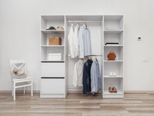 Load image into Gallery viewer, Basel Walk In Wardrobe Kit - Classic - White
