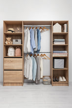 Load image into Gallery viewer, Basel Walk In Wardrobe Kit - Fluted - Natural Oak
