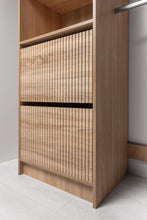 Load image into Gallery viewer, Basel Walk In Wardrobe Kit - Fluted - Natural Oak
