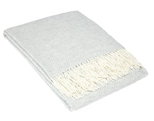 Load image into Gallery viewer, Chiswick Cashmere and Merino Wool Blend Throw - Light Grey
