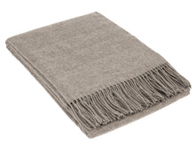 Load image into Gallery viewer, Chiswick Cashmere and Merino Wool Blend Throw - Stone
