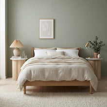 Load image into Gallery viewer, VERO SIDE TABLE NATURAL OAK WITH WHITE MARBLE
