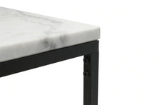 Load image into Gallery viewer, AURA ENTRY CONSOLE BLACK WITH WHITE MARBLE
