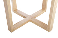Load image into Gallery viewer, LYRA SIDE TABLE WITH NATURAL OAK TRAVERTINE
