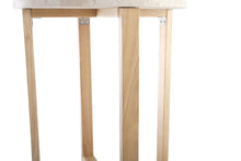 Load image into Gallery viewer, LYRA SIDE TABLE WITH NATURAL OAK TRAVERTINE

