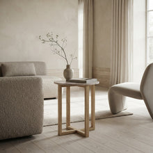 Load image into Gallery viewer, LYRA SIDE TABLE WITH ROSE' MARBLE
