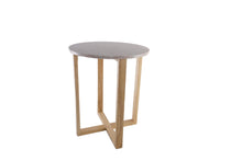 Load image into Gallery viewer, LYRA SIDE TABLE WITH ROSE' MARBLE
