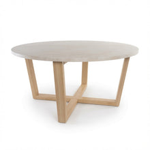 Load image into Gallery viewer, LYRA COFFEE TABLE WITH NATURAL OAK TRAVERTINE
