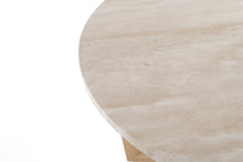 Load image into Gallery viewer, LYRA COFFEE TABLE WITH NATURAL OAK TRAVERTINE
