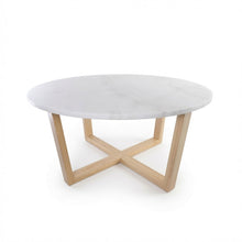 Load image into Gallery viewer, LYRA COFFEE TABLE WITH WHITE MARBLE
