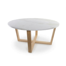Load image into Gallery viewer, LYRA COFFEE TABLE WITH WHITE MARBLE
