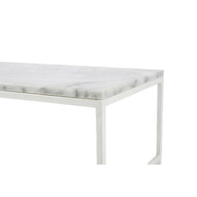 Load image into Gallery viewer, AURA ENTRY CONSOLE WHITE WITH WHITE MARBLE
