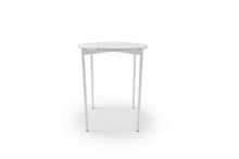 Load image into Gallery viewer, SOLIS SIDE TABLE WHITE WITH WHITE MARBLE
