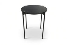 Load image into Gallery viewer, SOLIS SIDE TABLE BLACK WITH BLACK MARBLE
