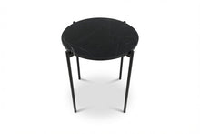 Load image into Gallery viewer, SOLIS SIDE TABLE BLACK WITH BLACK MARBLE
