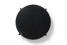 Load image into Gallery viewer, SOLIS SIDE TABLE BLACK WITH BLACK MARBLE
