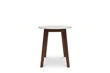 Load image into Gallery viewer, NERO WALNUT SIDE TABLE WITH WHITE MARBLE
