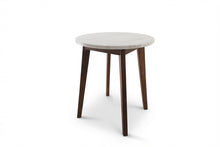 Load image into Gallery viewer, NERO WALNUT SIDE TABLE WITH WHITE MARBLE
