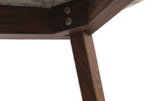 Load image into Gallery viewer, NERO WALNUT SIDE TABLE WITH NATURAL OAK MARBLE
