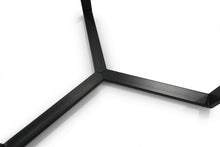 Load image into Gallery viewer, LUME SIDE TABLE BLACK WITH WHITE MARBLE
