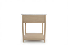Load image into Gallery viewer, NOVA BEDSIDE TABLE NATURAL OAK WITH WHITE MARBLE
