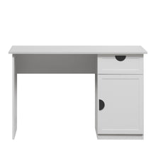 Load image into Gallery viewer, COPENHAGEN DESK - WHITE - HAMPTON - HALF MOON BLACK
