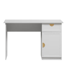 Load image into Gallery viewer, COPENHAGEN DESK - WHITE - HAMPTON - HALF MOON BRASS
