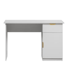 Load image into Gallery viewer, COPENHAGEN DESK - WHITE - SLIM - PULL BRASS
