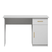 Load image into Gallery viewer, COPENHAGEN DESK - WHITE - VJ PANEL - OVAL BRASS
