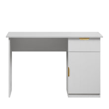 Load image into Gallery viewer, COPENHAGEN DESK - WHITE - VJ PANEL - PULL BRASS
